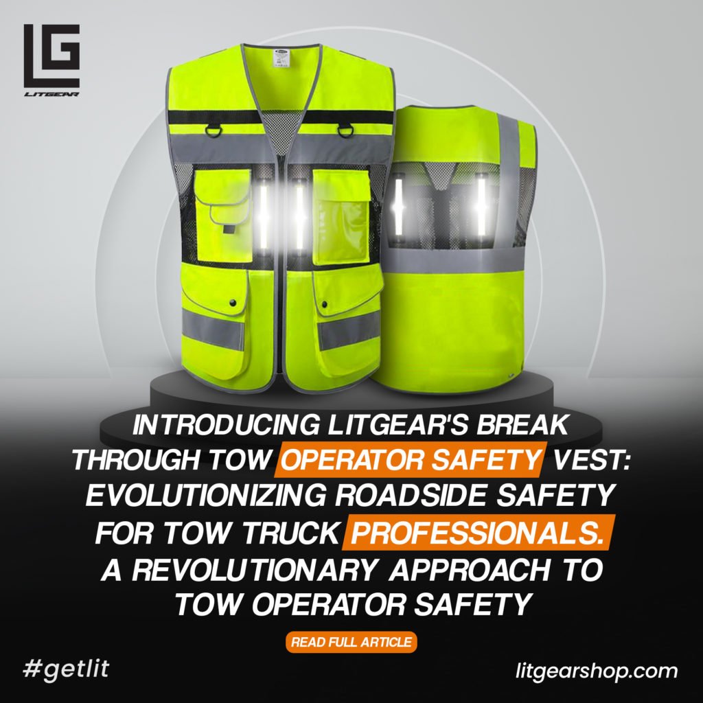 New ANSI Class 3 safety vest features fiber optic illuminated strips and customizable ID panels to improve worker visibility and safety in all conditions